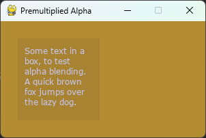 Example of Premultiplied Alpha Composition
